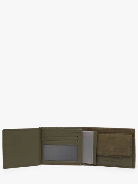 Portefeuille Leder Yves renard Groen nubuck 2607 ander zicht 2